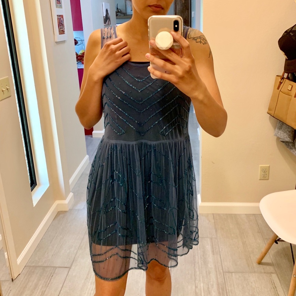 Free People Beaded Slip Dress